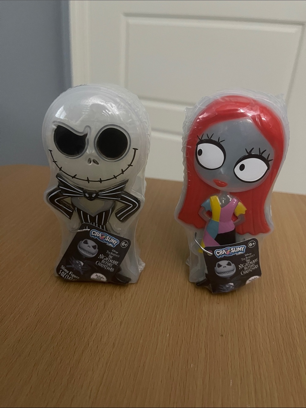 Jack and Sally  slime  with confetti